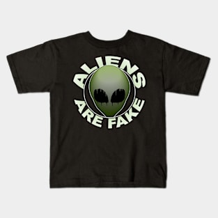 Fake Aliens (Green) Kids T-Shirt
